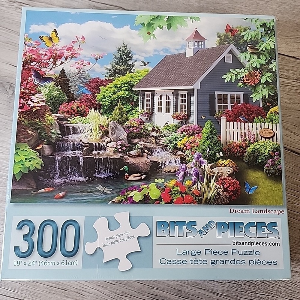 NEW SEALED Bits and Pieces Dream Landscape 18 x 24 300 Large Piece Puzzle